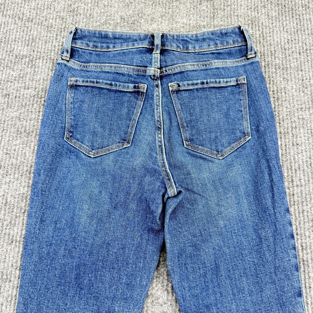 Old Navy Extra High-Rise Flare Jeans Womens 2 Blue Medium Wash Stretch Denim - Picture 6 of 12